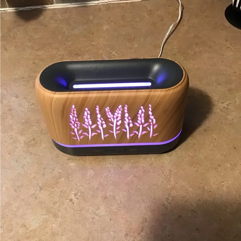 Wood Grain Essential Oil Diffuser amazing color changes you will love.